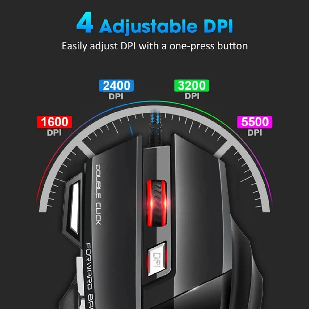 PlugPulse ErgoPro RGB Wireless Gaming Mouse