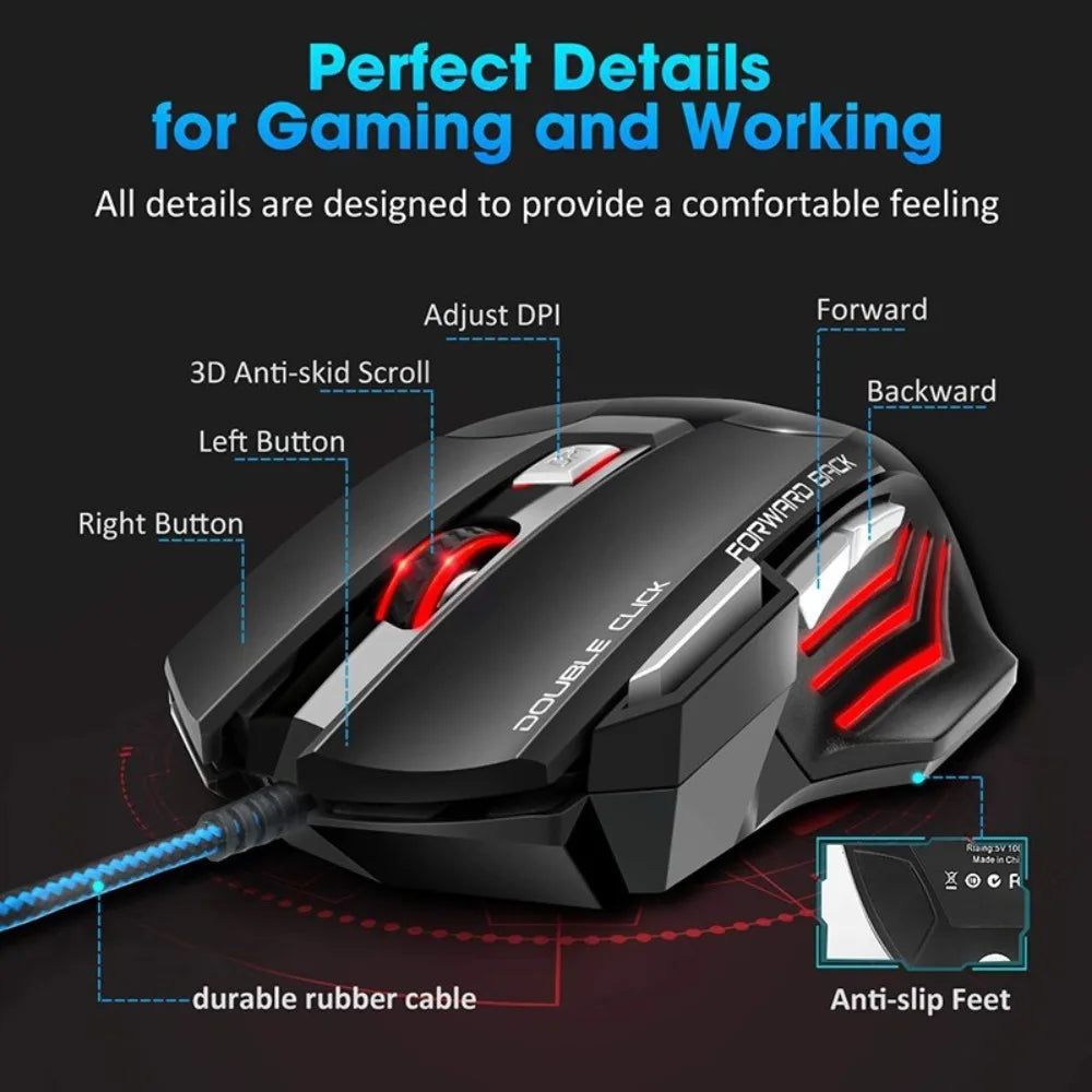 PlugPulse ErgoPro RGB Wireless Gaming Mouse
